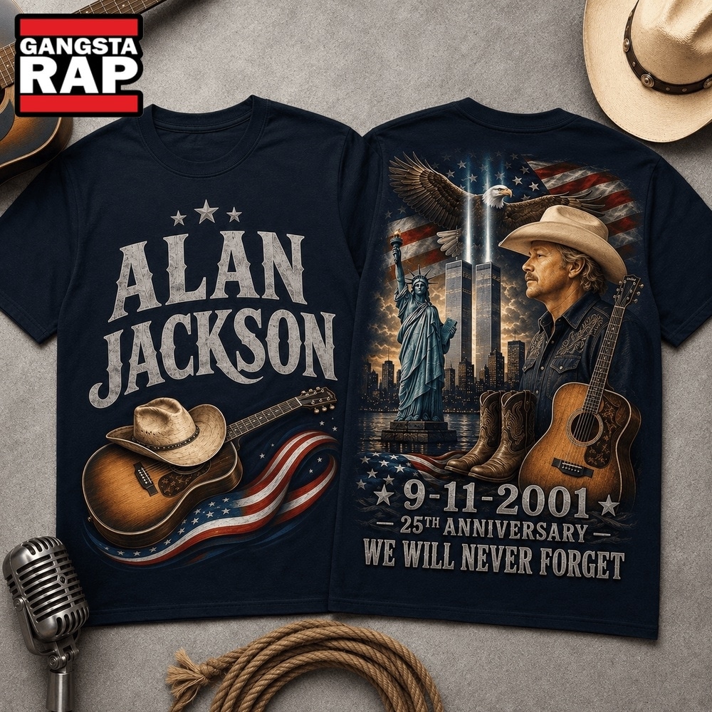 Alan Jackson 911 Memorial 25th Anniversary 3D Shirt , Trending 3D Music Shirt Alan Jackson 911 Memorial 25th Anniversary 3D Shirt , Trending 3D Music Shirt