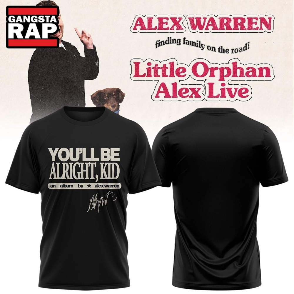Alex Warren’s Little Orphan Alex Tour 2026 Black T Shirt , Trending 3D Music Shirt Alex Warren’s Little Orphan Alex Tour 2026 Black T Shirt , Trending 3D Music Shirt