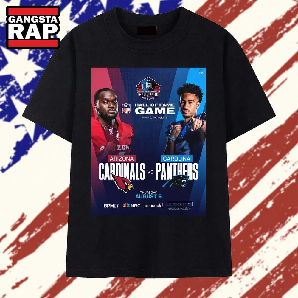 Arizona Cardinals Vs Carolina Panthers Hall Of Fame Game NFL 2026 Unisex T Shirt , Vintage Trending Shirt Arizona Cardinals Vs Carolina Panthers Hall Of Fame Game NFL 2026 Unisex T Shirt , Vintage Trending Shirt