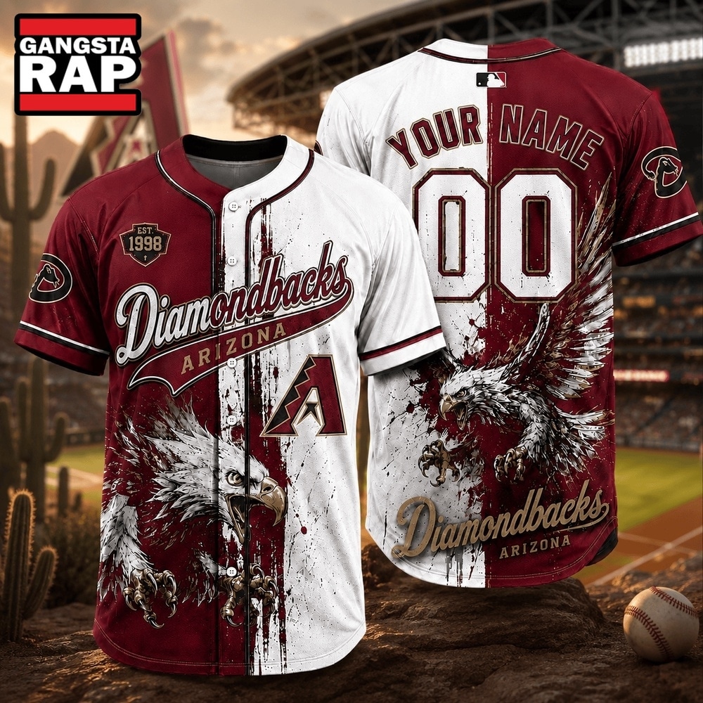 Arizona Diamondbacks 2026 MLB Eagle America Personalized Baseball Jersey , MLB Baseball Jersey Arizona Diamondbacks 2026 Mlb Eagle America Personalized Baseball Jersey