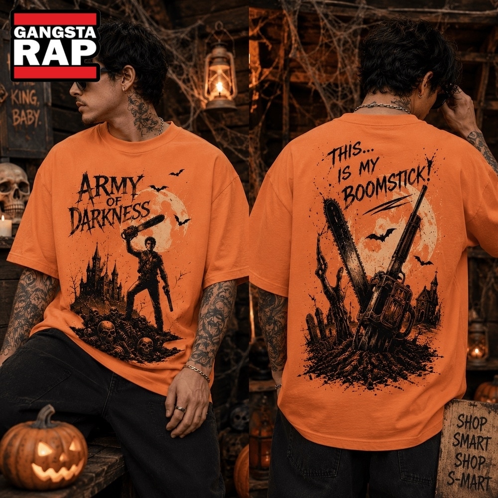 Army of Darkness Boomstick Legend Halloween 3D Shirt , Music Trend Shirt Army OF Darkness Boomstick Legend Halloween 3D Shirt