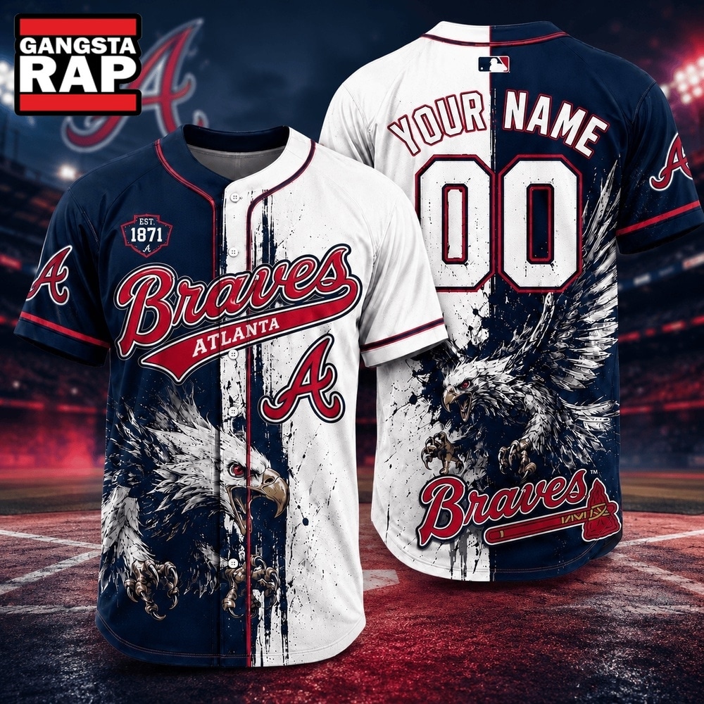 Atlanta Braves 2026 MLB Eagle America Personalized Baseball Jersey , MLB Baseball Jersey Atlanta Braves 2026 Mlb Eagle America Personalized Baseball Jersey