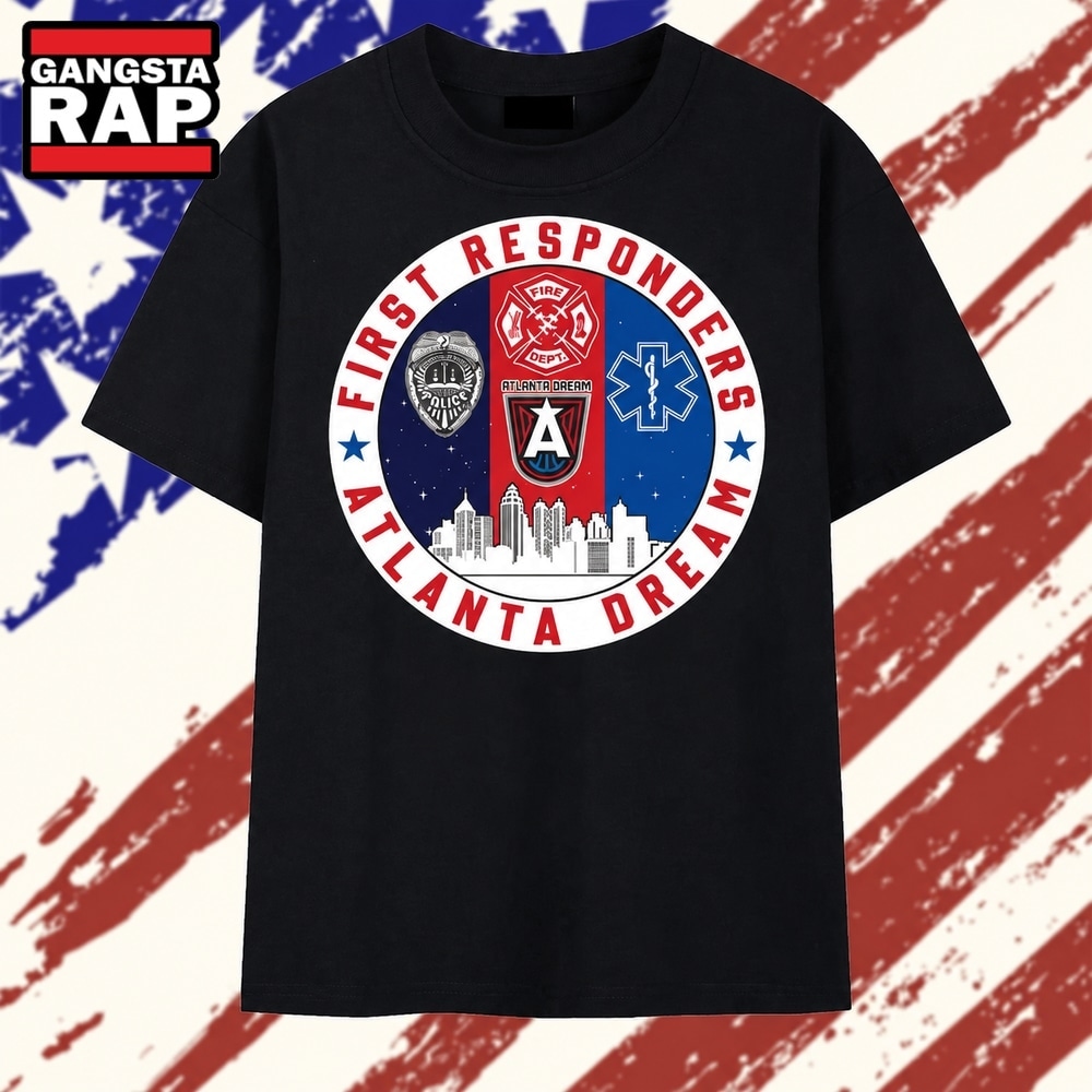 Atlanta Dream First Responders Police Fire Dept EMS Logo T Shirt, Trending 2D Shirt Atlanta Dream First Responders Police Fire Dept Ems Logo T Shirt
