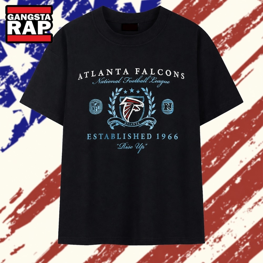 Atlanta Falcons Est 1966 Rise Up National Football League T Shirt, Trending 2D Shirt Atlanta Falcons Est 1966 Rise Up National Football League T Shirt, Trending 2D Shirt