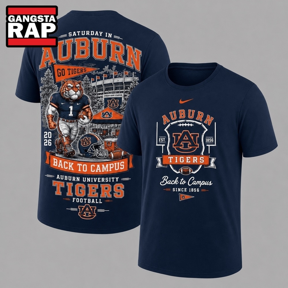Auburn Tigers 2026 NCAA Back To Campus 3D Shirt , NCAA 3D Shirt Auburn Tigers 2026 Ncaa Back TO Campus 3D Shirt