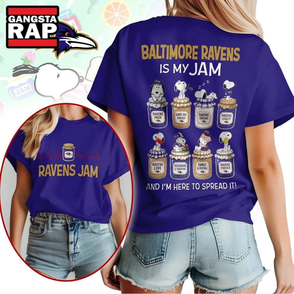 Baltimore Ravens NFL Jam Snoopy Peanuts Football Fan 3D Shirt, Football New Design Shirt Baltimore Ravens NFL Jam Snoopy Peanuts Football Fan 3D Shirt, Football New Design Shirt