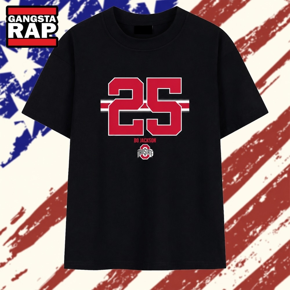 Bo Jackson 25 Ohio State Buckeyes Jersey T Shirt , Vintage Trending Shirt Bo Jackson 25 Ohio State Buckeyes Jersey T Shirt , Vintage Trending Shirt