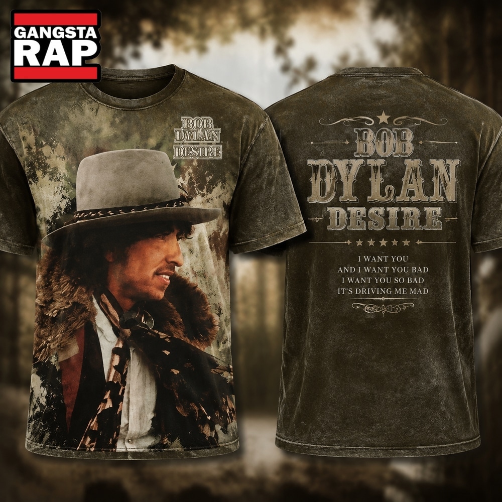Bob Dylan Desire Album Cover 3D Shirt , Music Trending 3D Shirt Bob Dylan Desire Album Cover 3D Shirt