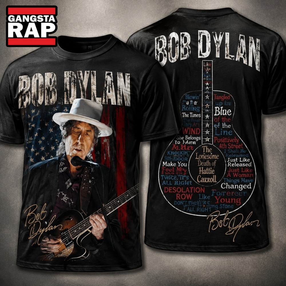Bob Dylan Rough and Rowdy Ways World Wide Tour 3D Shirt , Music Trending 3D Shirt Bob Dylan Rough And Rowdy Ways World Wide Tour 3D Shirt