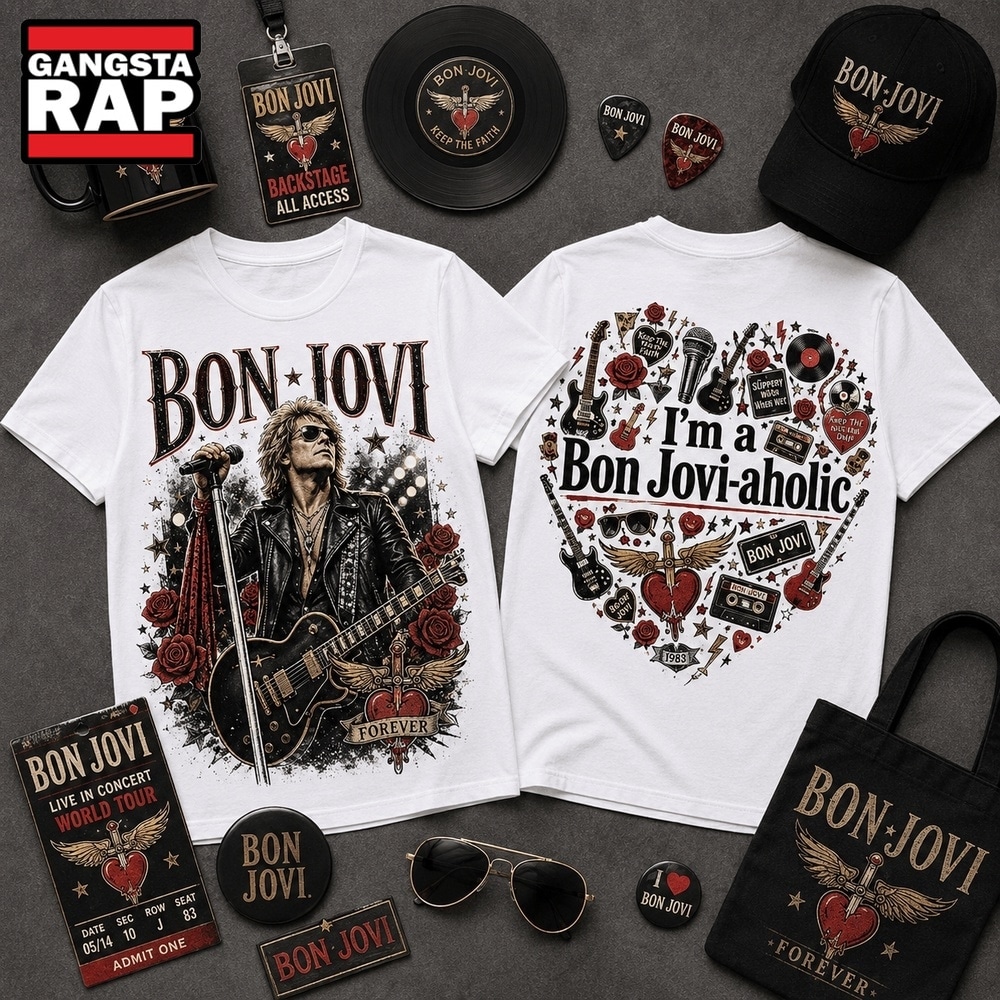 Bon Jovi Hard Rock Legend Graphic 2026 T Shirt , Music Trending 3D Shirt Bon Jovi Hard Rock Legend Graphic 2026 T Shirt