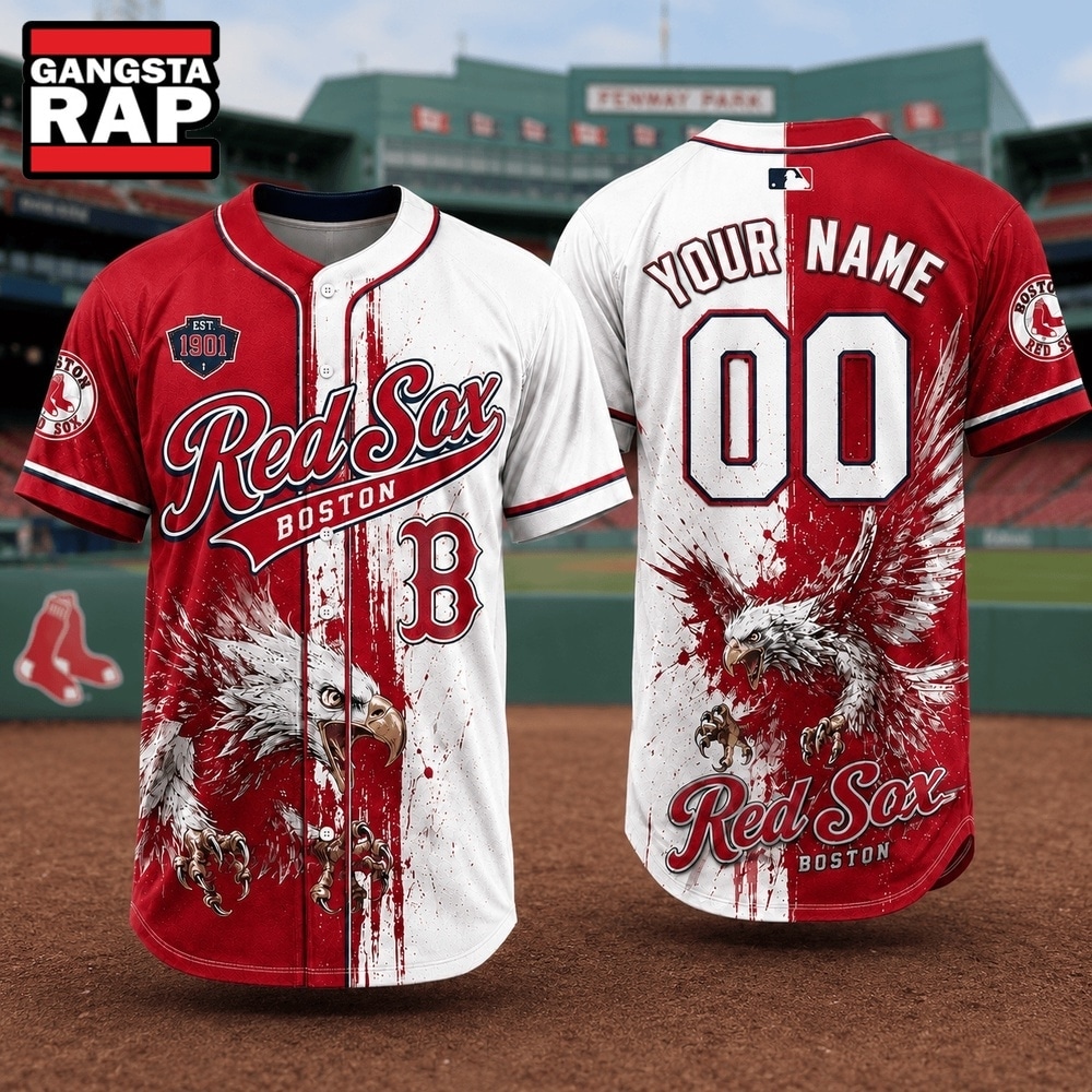 Boston Red Sox 2026 MLB Eagle America Personalized Baseball Jersey , MLB Baseball Jersey Boston Red Sox 2026 Mlb Eagle America Personalized Baseball Jersey