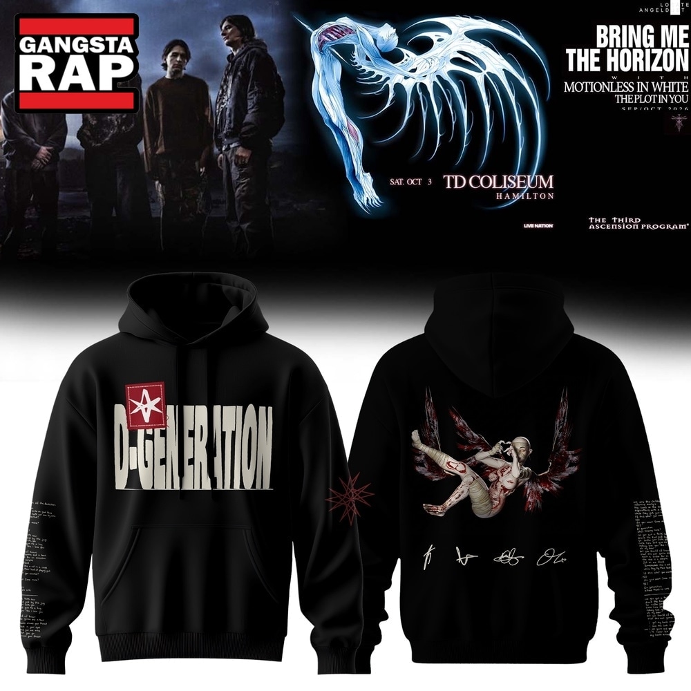 Bring Me the Horizon Music Signature 2026 Limited Edition Black Hoodie, Trending 3D Music Shirt Bring ME The Horizon Music Signature 2026 Limited Edition Black Hoodie