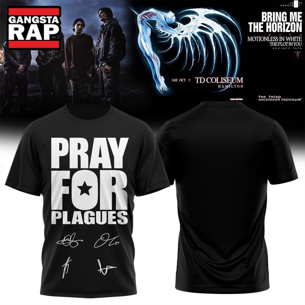 Bring Me the Horizon Music Signature 2026 Limited Edition Black T Shirt, Trending 3D Music Shirt Bring ME The Horizon Music Signature 2026 Limited Edition Black T Shirt