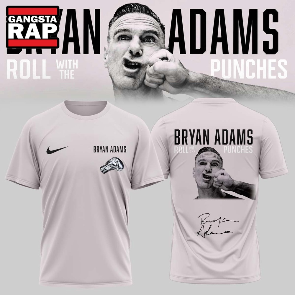 Bryan Adams Roll With The Punches Tour 2026 27 Signature 3D Shirt, Trending 3D Music Shirt Bryan Adams Roll With The Punches Tour 2026 27 Signature 3D Shirt, Trending 3D Music Shirt