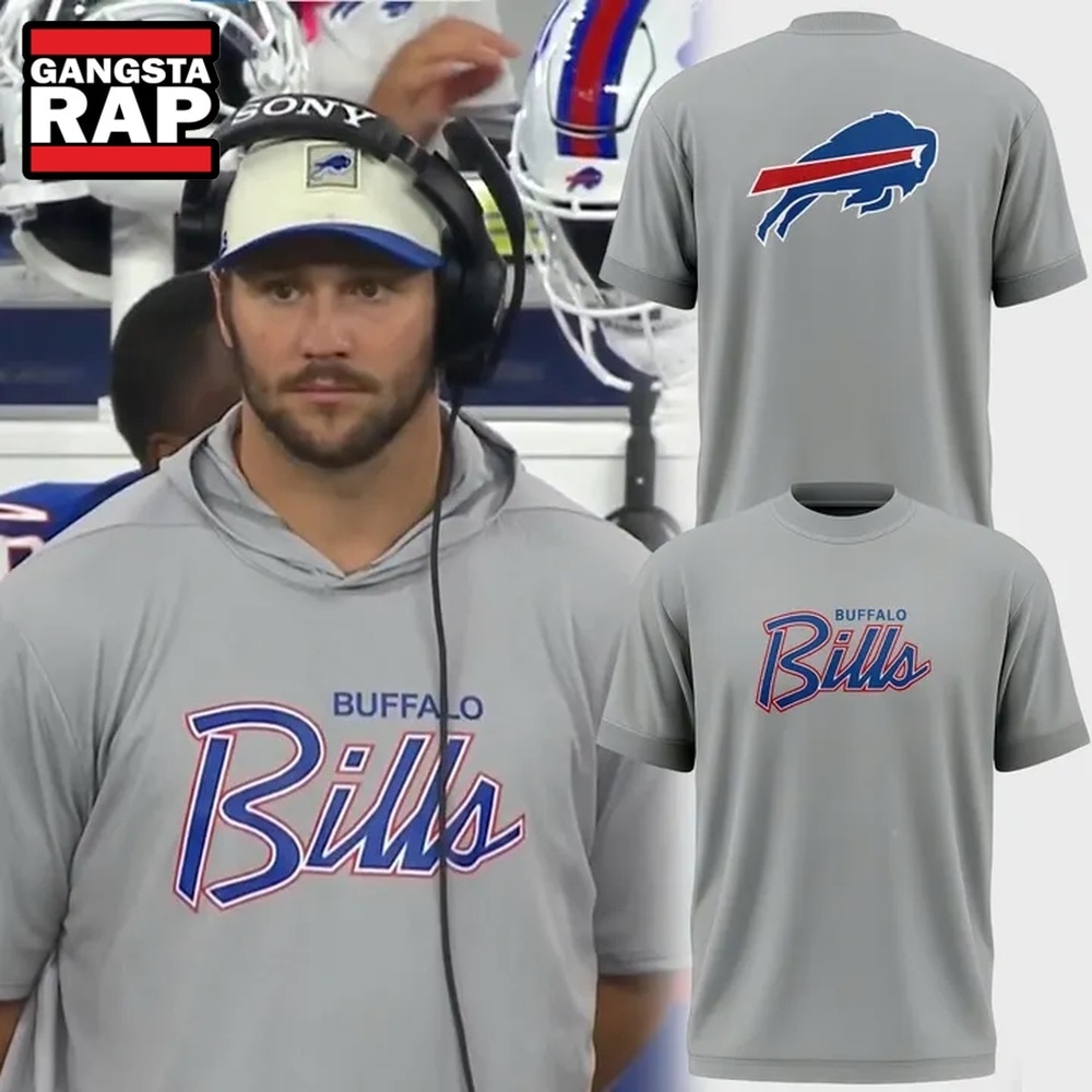 Buffalo Bills Grey Script Logo 2026 T Shirt, Trending Design Shirt Buffalo Bills Grey Script Logo 2026 T Shirt