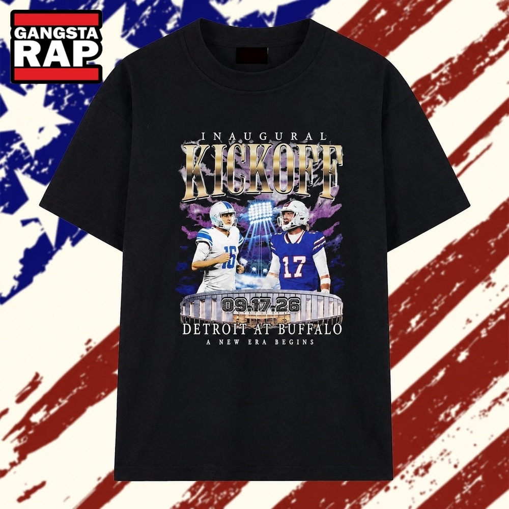 Buffalo Bills Inaugural Kickoff Detroit at Buffalo A New Era Begins T Shirt, Trending 2D Shirt Buffalo Bills Inaugural Kickoff Detroit at Buffalo A New Era Begins T Shirt, Trending 2D Shirt