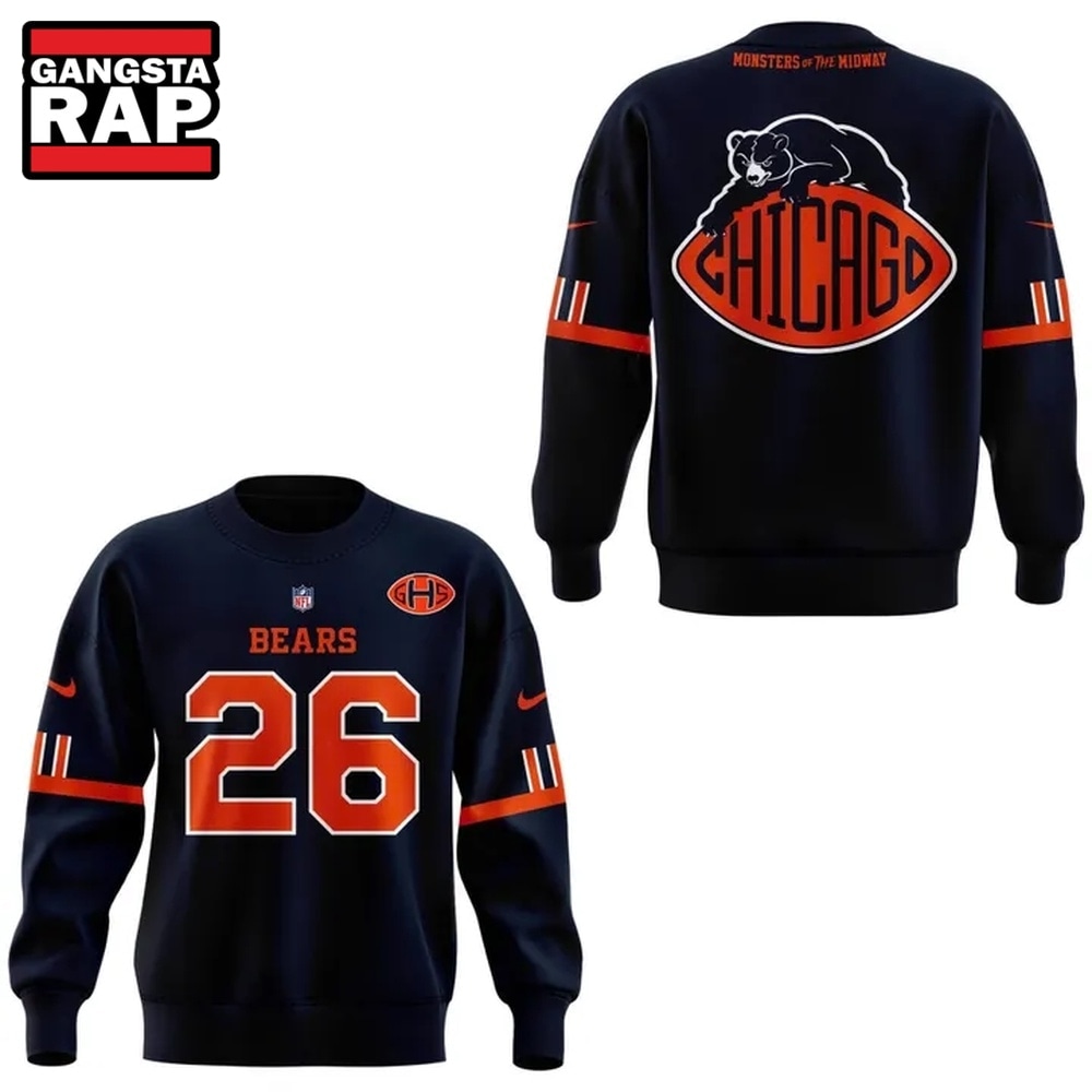 Chicago Bears Inspired by the past Built for the future Exclusives 2026 Sweatshirt, Trending Design Shirt Chicago Bears Inspired by the past Built for the future Exclusives 2026 Sweatshirt, Trending Design Shirt