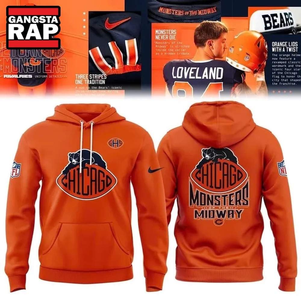 Chicago Bears NFL Return Of The Monsters 2026 Orange Hoodie, Trending Design Shirt Chicago Bears NFL Return Of The Monsters 2026 Orange Hoodie, Trending Design Shirt