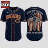 Chicago Bears NFL Stand For The Flag Kneel For The Cross Baseball Jersey Shirt , NFL Baseball Jersey Chicago Bears Nfl Stand For The Flag Kneel For The Cross Baseball Jersey Shirt
