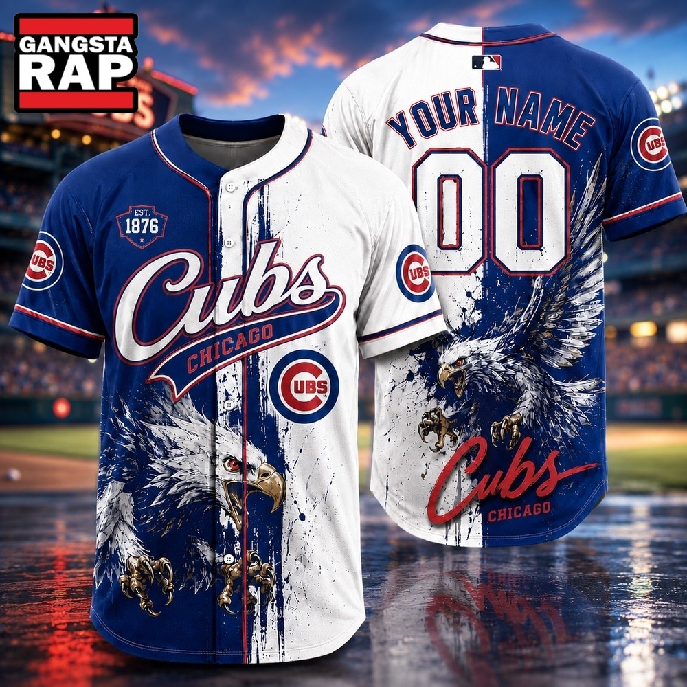 Chicago Cubs 2026 MLB Eagle America Personalized Baseball Jersey , MLB Baseball Jersey Chicago Cubs 2026 Mlb Eagle America Personalized Baseball Jersey