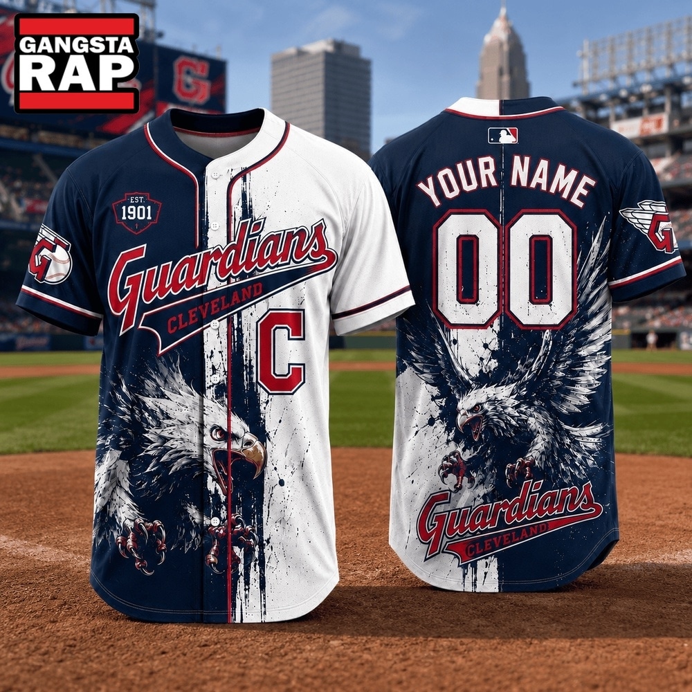 Cleveland Guardians 2026 MLB Eagle America Personalized Baseball Jersey , MLB Baseball Jersey Cleveland Guardians 2026 Mlb Eagle America Personalized Baseball Jersey