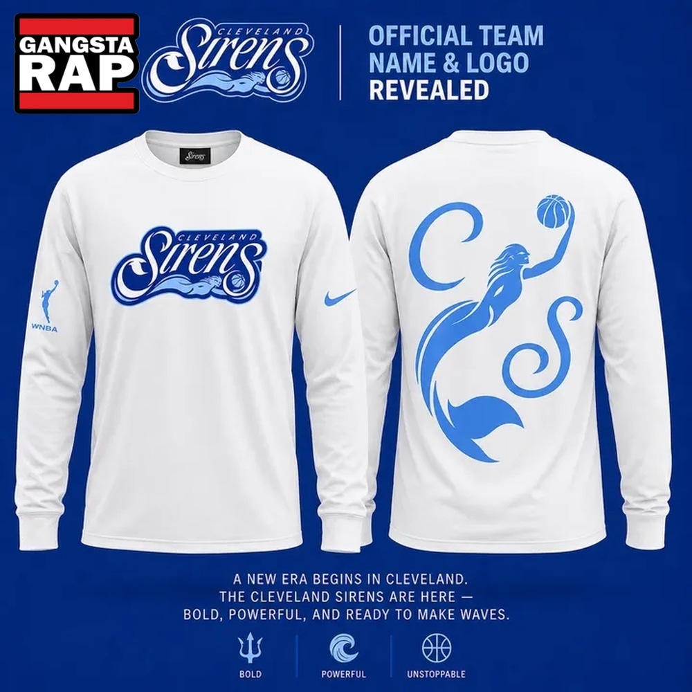 Cleveland Sirens 2028 WNBA Primary Logo Long Sleeve Shirt