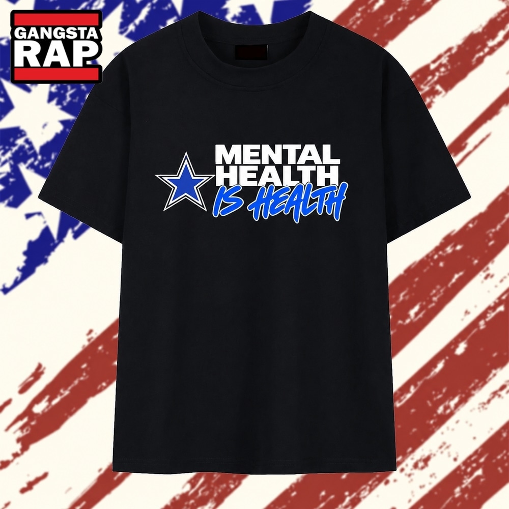 Dallas Cowboys Mental Health Is Health NFL T Shirt, Trending 2D Shirt Dallas Cowboys Mental Health Is Health NFL T Shirt, Trending 2D Shirt