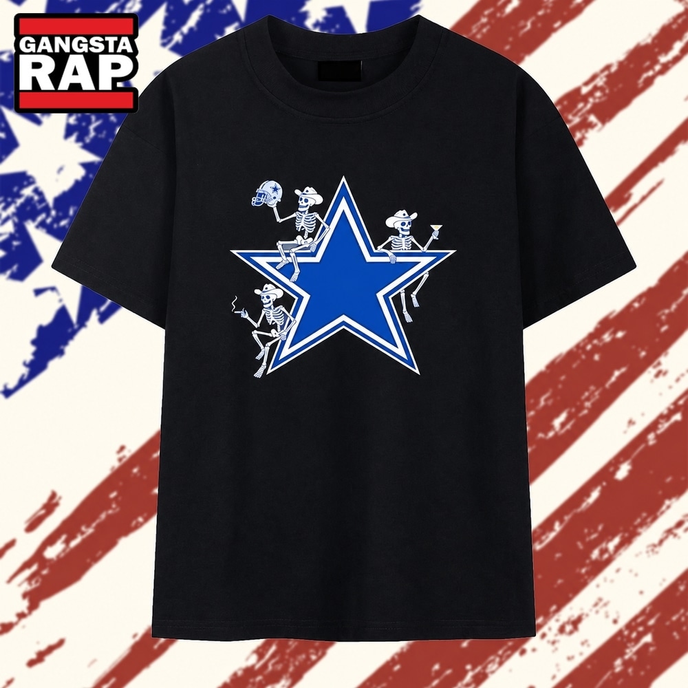 Dallas Cowboys Skeleton Party Star NFL Football T Shirt, Trending 2D Shirt Dallas Cowboys Skeleton Party Star NFL Football T Shirt, Trending 2D Shirt