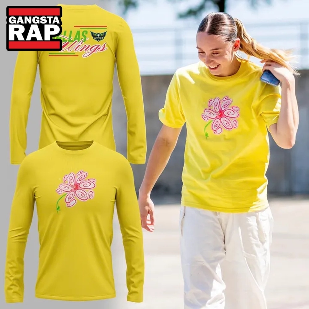 Dallas Wings S Flower 2026 Limited Edition Long Sleeve Shirt , Trending Design Shirt Dallas Wings S Flower 2026 Limited Edition Long Sleeve Shirt