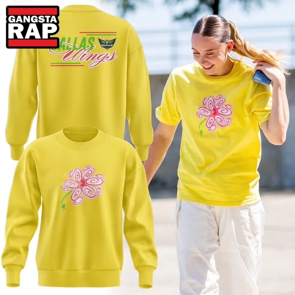 Dallas Wings S Flower 2026 Limited Edition Sweatshirt , Trending Design Shirt Dallas Wings S Flower 2026 Limited Edition Sweatshirt