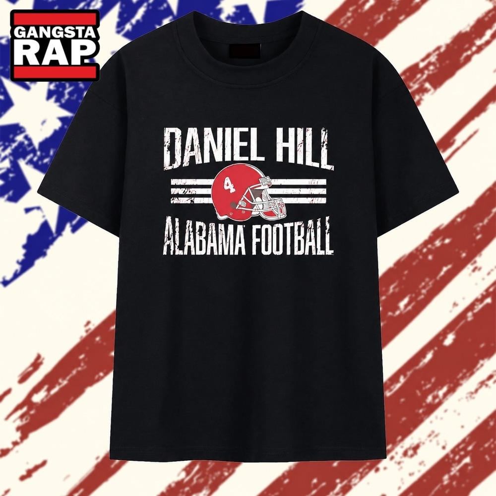 Daniel Hill Alabama football distressed number 4 T Shirt , Vintage Trending Shirt Daniel Hill Alabama football distressed number 4 T Shirt , Vintage Trending Shirt