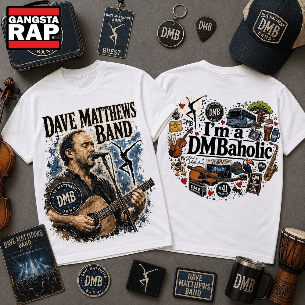 Dave Matthews Band I’m a DMBaholic Vintage 3D Shirt , Music Trending 3D Shirt Dave Matthews Band I M A Dmbaholic Vintage 3D Shirt