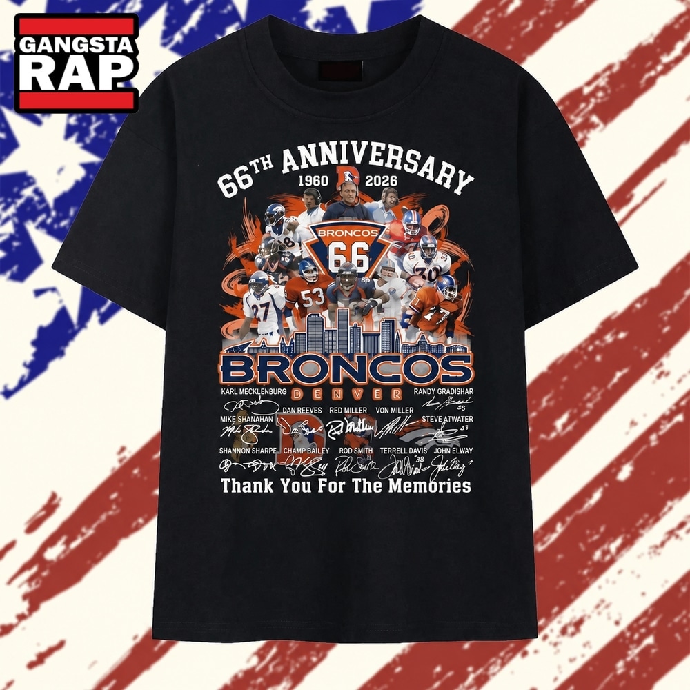 Denver Broncos 66th Anniversary 1960 2026 Thank You For The Memories T Shirt , Vintage Trending Shirt Denver Broncos 66th Anniversary 1960 2026 Thank You For The Memories T Shirt , Vintage Trending Shirt