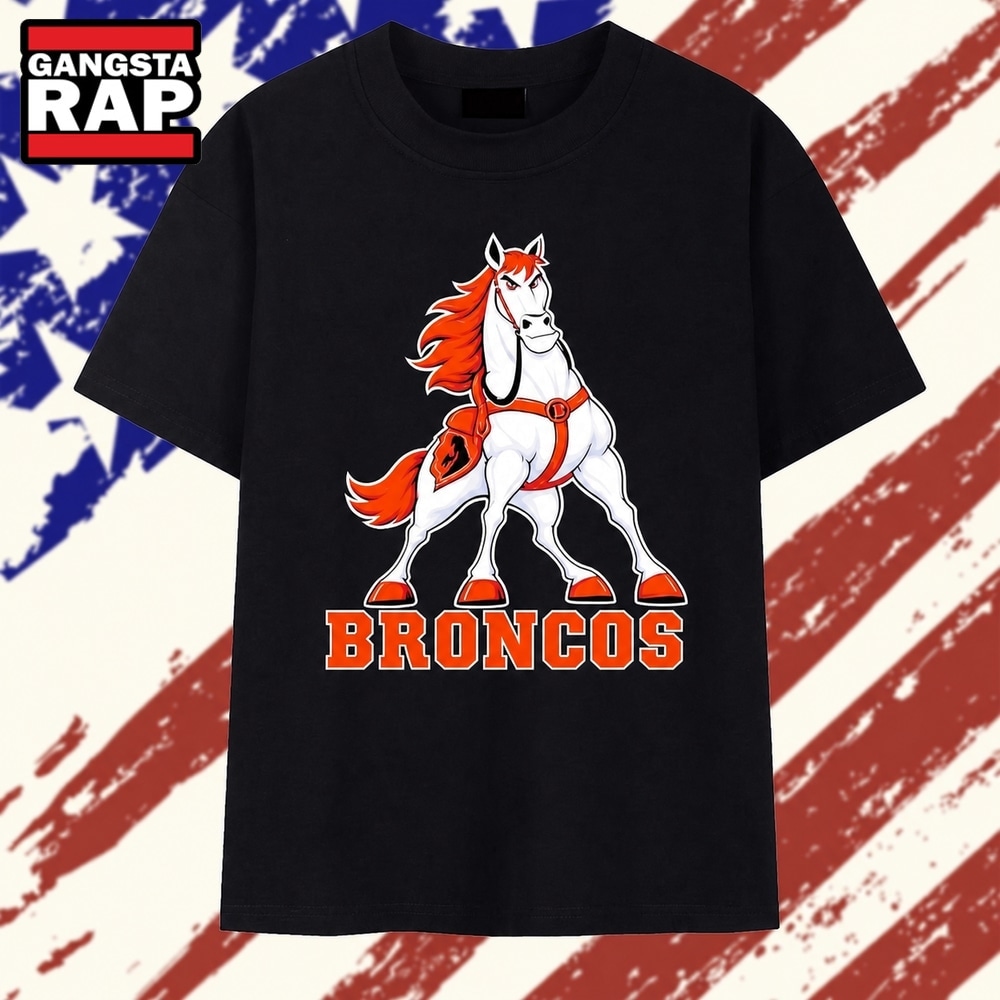 Denver Broncos Mascot Logo NFL Football T Shirt, Trending 2D Shirt Denver Broncos Mascot Logo NFL Football T Shirt, Trending 2D Shirt