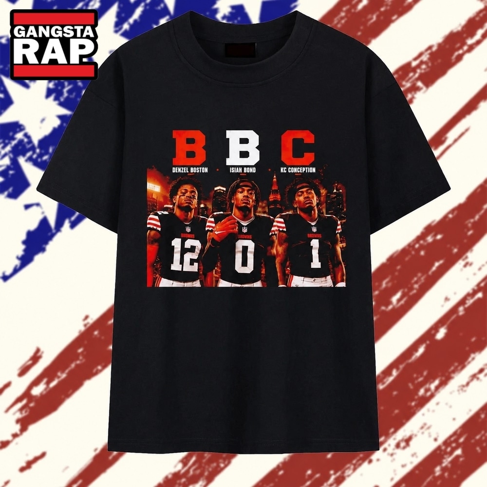Denzel Boston Isiah Bond and KC Conception Cleveland Browns BBC Trio T Shirt, Trending 2D Shirt Denzel Boston Isiah Bond and KC Conception Cleveland Browns BBC Trio T Shirt, Trending 2D Shirt