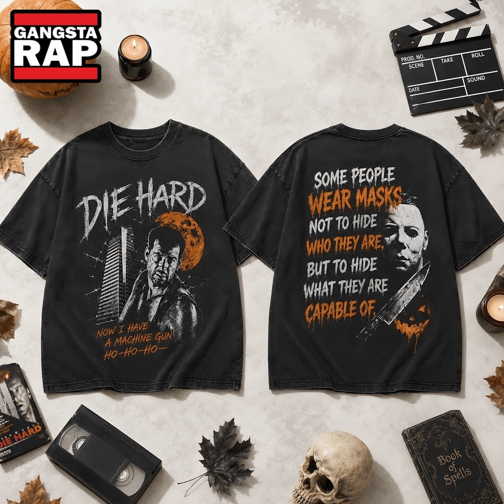 Die Hard Halloween Masks Hide What You’re Capable Of 3D Shirt , Music Trend Shirt Die Hard Halloween Masks Hide What You RE Capable OF 3D Shirt
