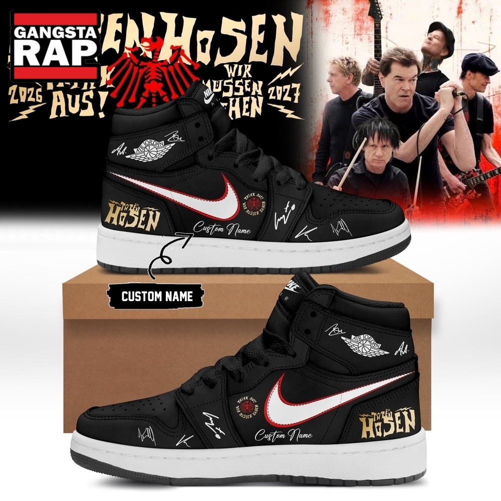 Die Toten Hosen Trink Aus Wir Müssen Gehen Tour 2026 27 Black Air Jordan 1 Shoes , Trending Music Shoes Die Toten Hosen Trink Aus Wir Müssen Gehen Tour 2026 27 Black Air Jordan 1 Shoes , Trending Music Shoes