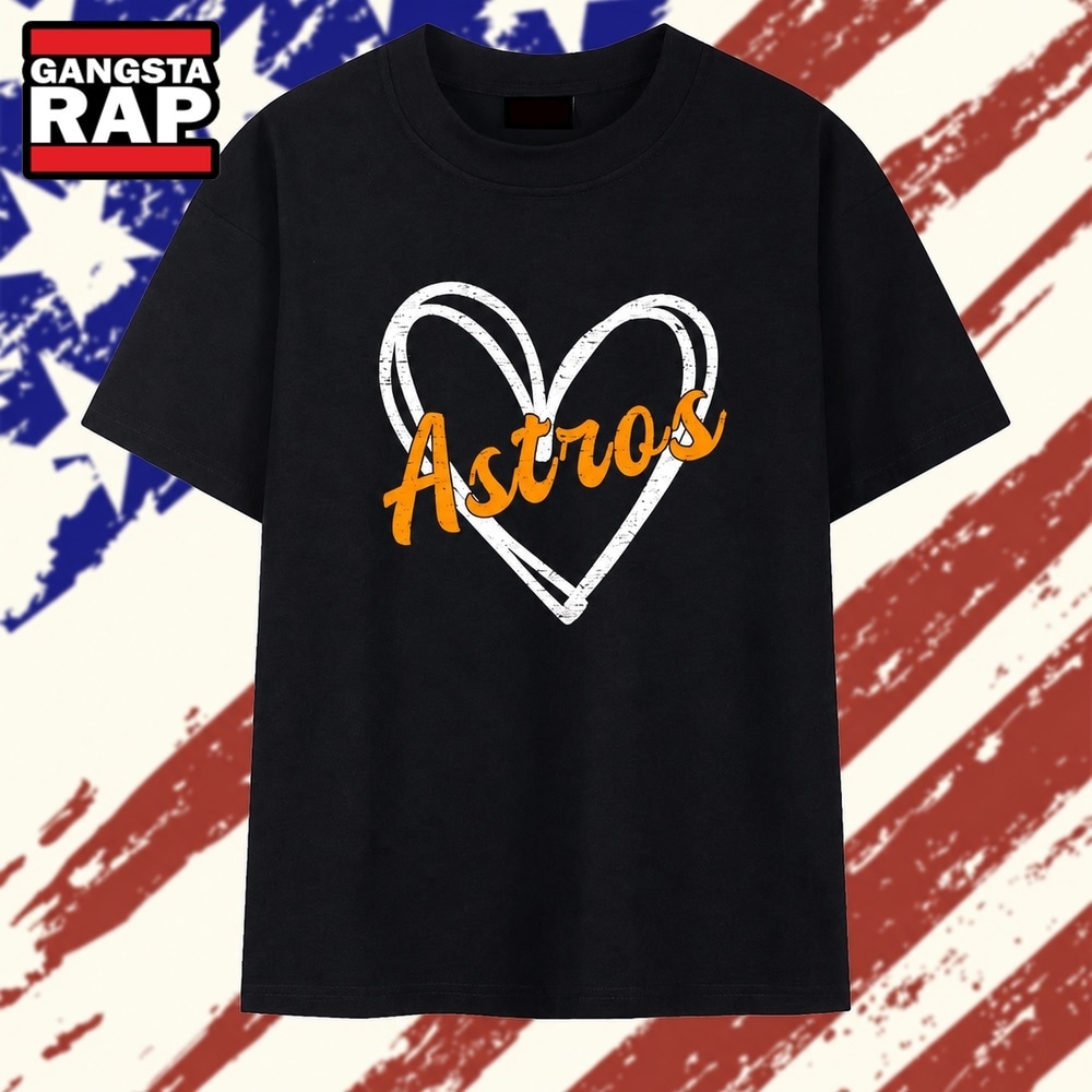 Distressed Houston Astros heart MLB baseball T Shirt, Trending 2D Shirt Distressed Houston Astros heart MLB baseball T Shirt, Trending 2D Shirt