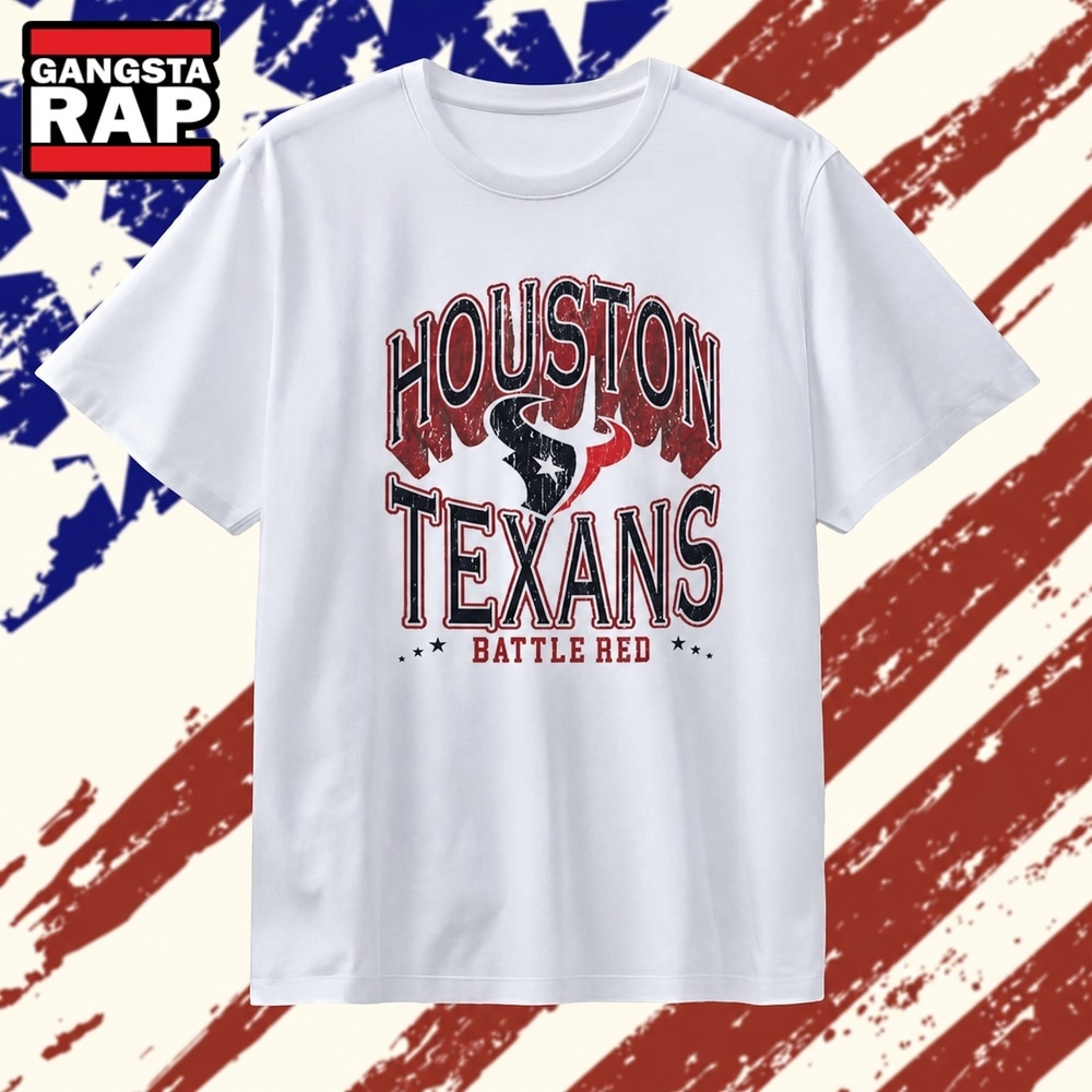 Distressed Houston Texans Battle Red Logo T Shirt , Vintage Trending Shirt Distressed Houston Texans Battle Red Logo T Shirt