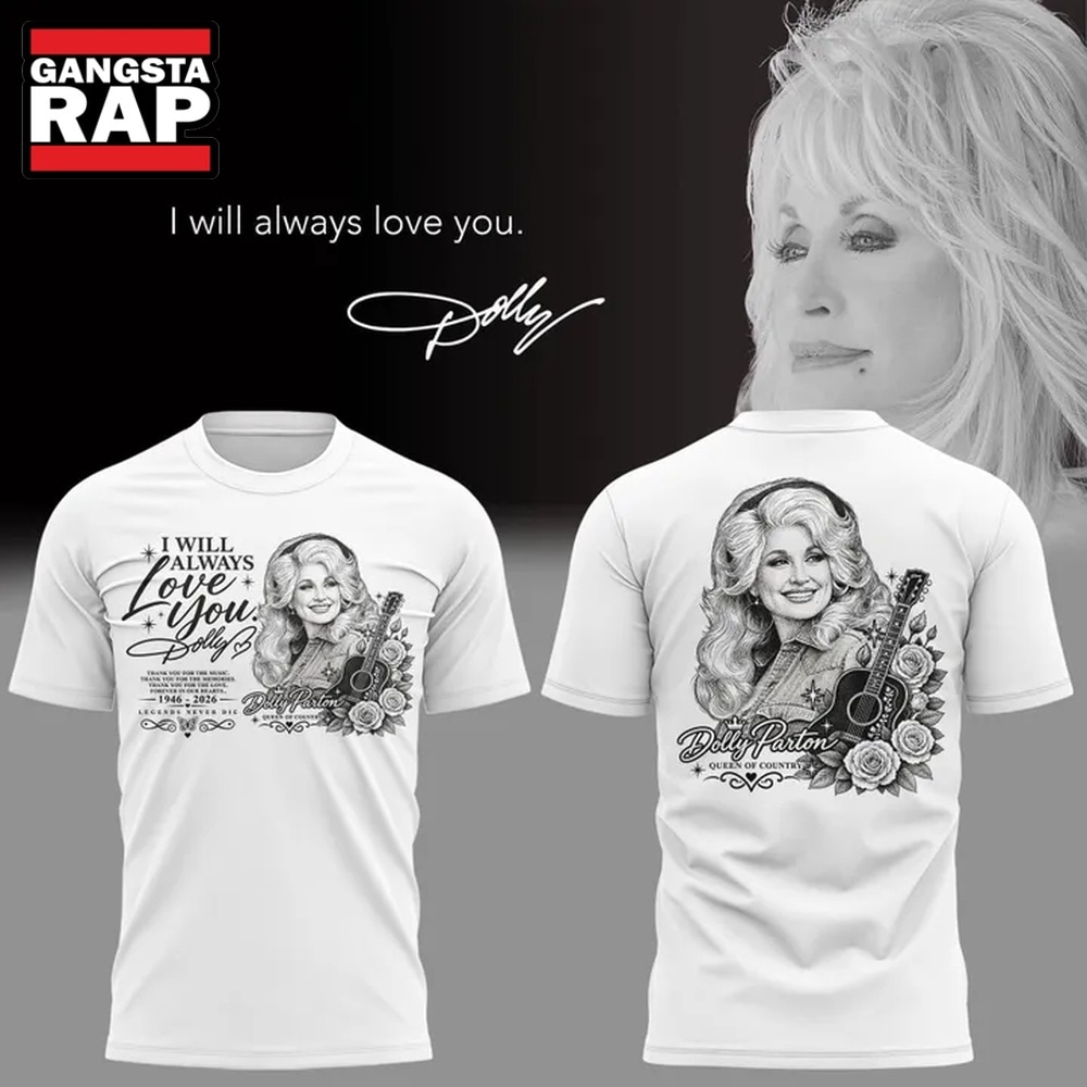 Dolly Parton Rest In peace 1946 2026 White T Shirt, Trending 3D Music Shirt Dolly Parton Rest In peace 1946 2026 White T Shirt, Trending 3D Music Shirt
