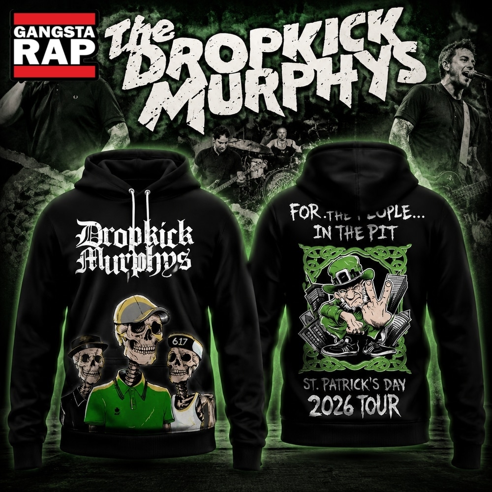Dropkick Murphys St.Patrick’s Day 2026 Tour Hoodie , Trending 3D Music Shirt Dropkick Murphys ST Patrick S Day 2026 Tour Hoodie