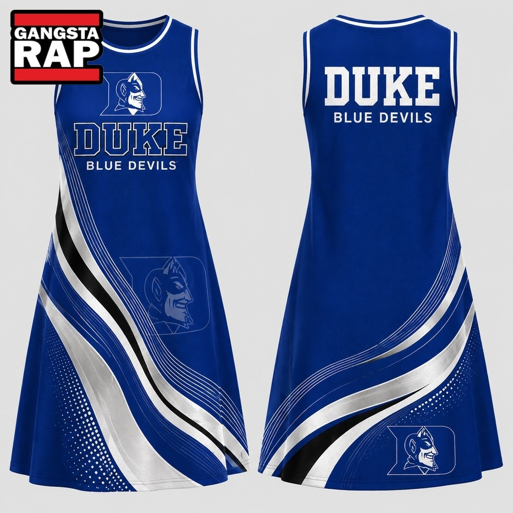 Duke Blue Devils NCAA Team Pride Women's Sleeveless Dress, NCAA Women Dress Shirt Duke Blue Devils Ncaa Team Pride Women S Sleeveless Dress