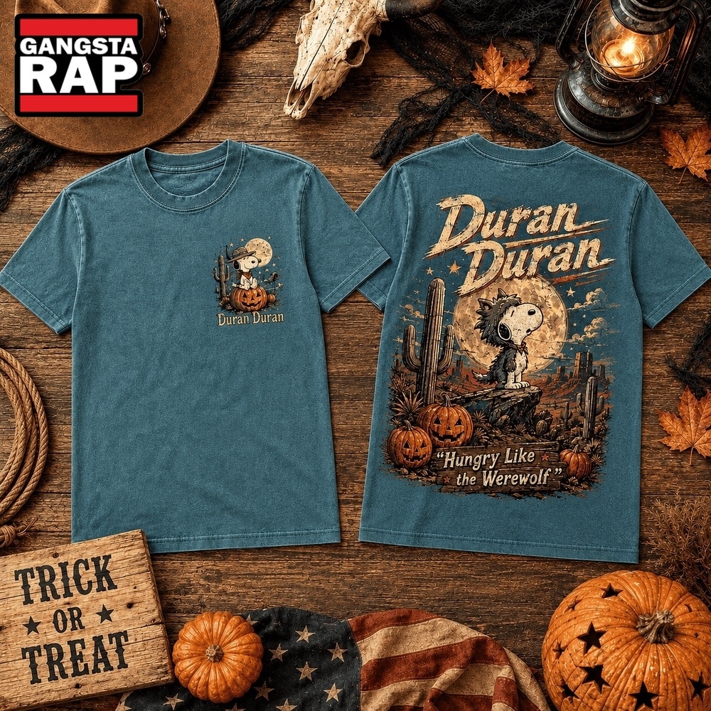 Duran Duran Pumpkin Cowboy Spooky Season 3D Shirt, Trending 3D Music Shirt Duran Duran Pumpkin Cowboy Spooky Season 3D Shirt