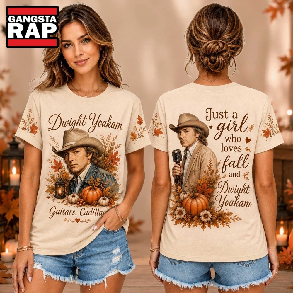 Dwight Yoakam Autumn Leaves Pumpkin Graphic Unisex 3D Shirt , Music Trend Shirt Dwight Yoakam Autumn Leaves Pumpkin Graphic Unisex 3D Shirt