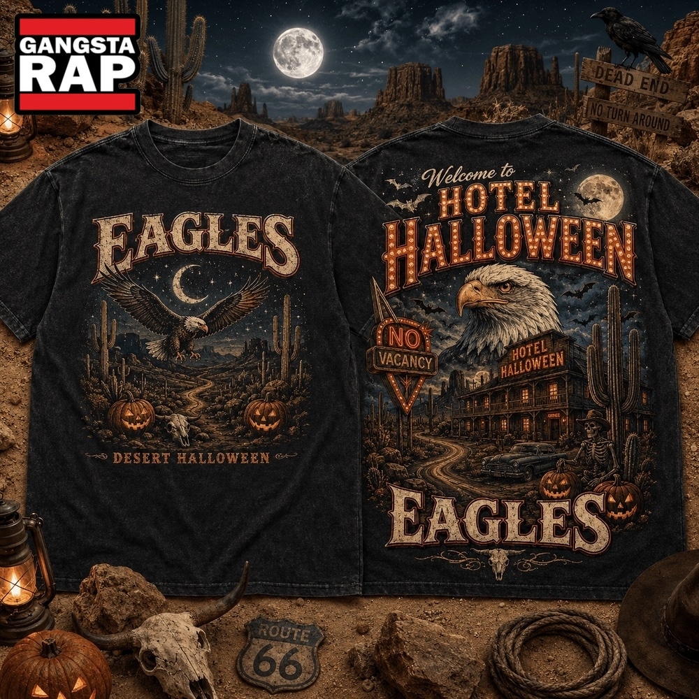 Eagles Welcome to Hotel Halloween T Shirt, Desert Halloween 3D Shirt , Trending 3D Music Shirt Eagles Welcome TO Hotel Halloween T Shirt Desert Halloween 3D Shirt