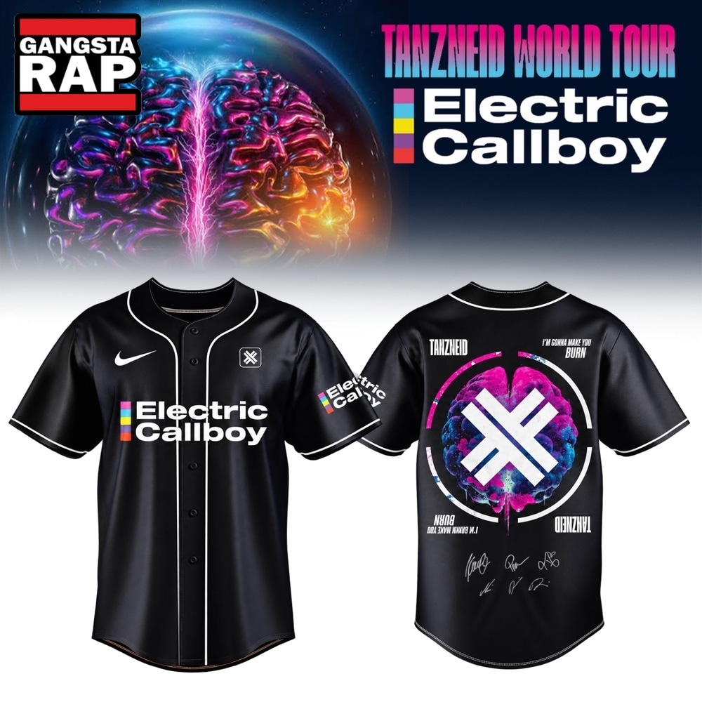 Electric Callboy Tanzneid World Tour 2026 Signature Baseball Jersey, Trending Music Jersey Electric Callboy Tanzneid World Tour 2026 Signature Baseball Jersey, Trending Music Jersey
