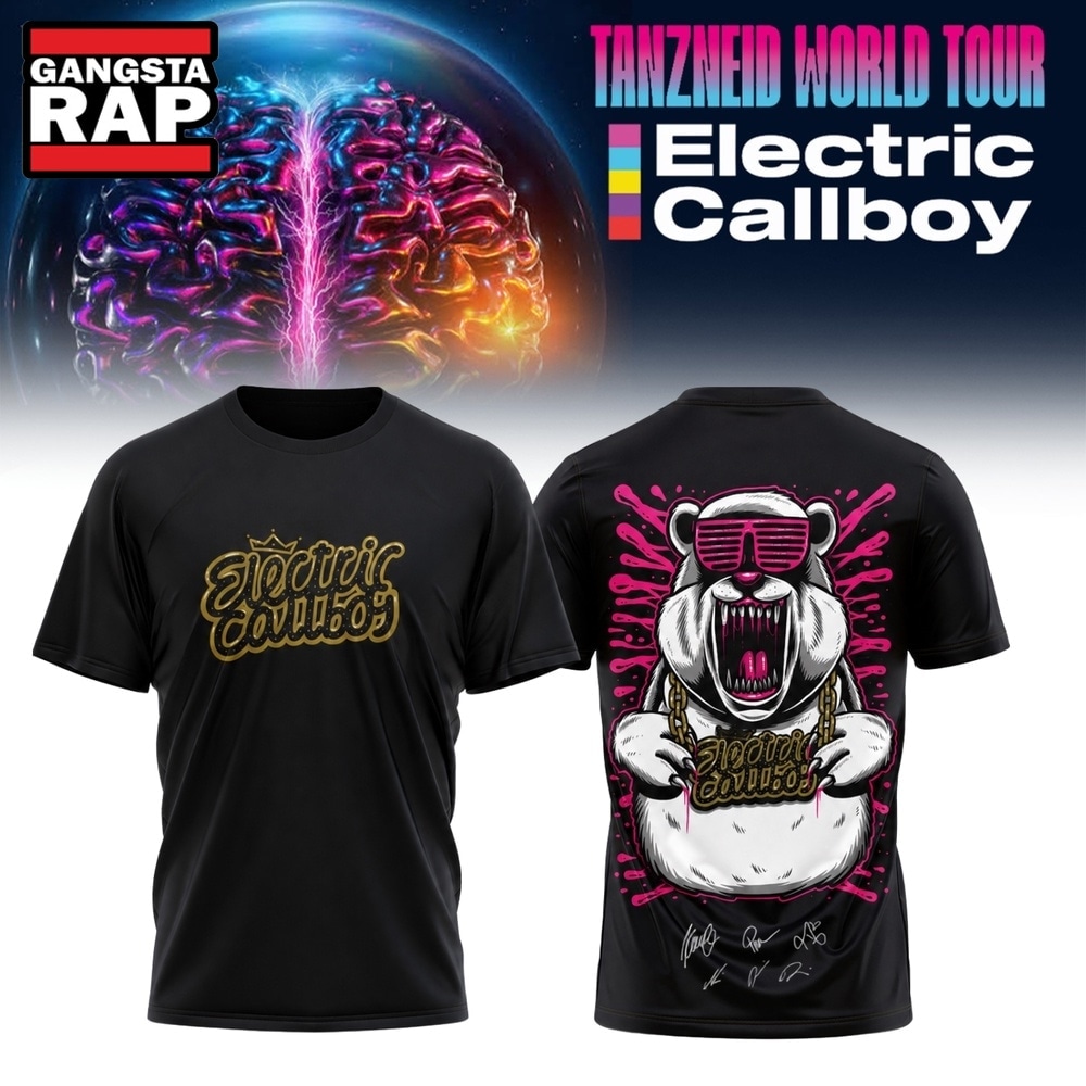 Electric Callboy Tanzneid World Tour 2026 Signature Limited Edition T Shirt, Trending 3D Music Shirt Electric Callboy Tanzneid World Tour 2026 Signature Limited Edition T Shirt, Trending 3D Music Shirt