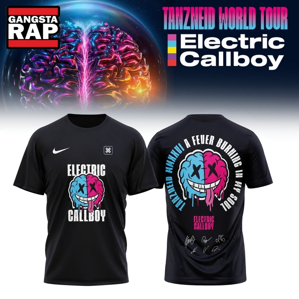 Electric Callboy Tanzneid World Tour 2026 Signed Limited Edition 3D Shirt, Trending 3D Music Shirt Electric Callboy Tanzneid World Tour 2026 Signed Limited Edition 3D Shirt, Trending 3D Music Shirt