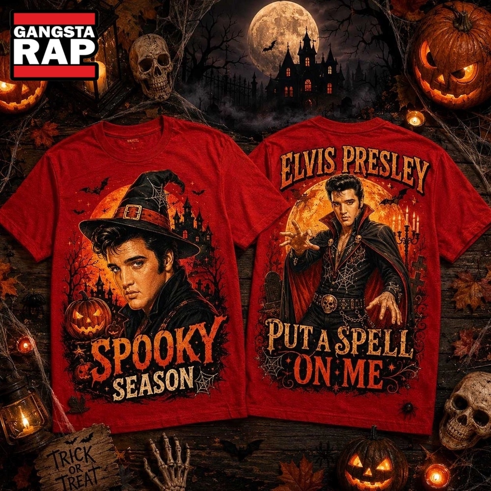 Elvis Presley Witch Hat And Vampire Cape Halloween 2026 3D Shirt , Music Trending 3D Shirt Elvis Presley Witch Hat And Vampire Cape Halloween 2026 3D Shirt , Music Trending 3D Shirt
