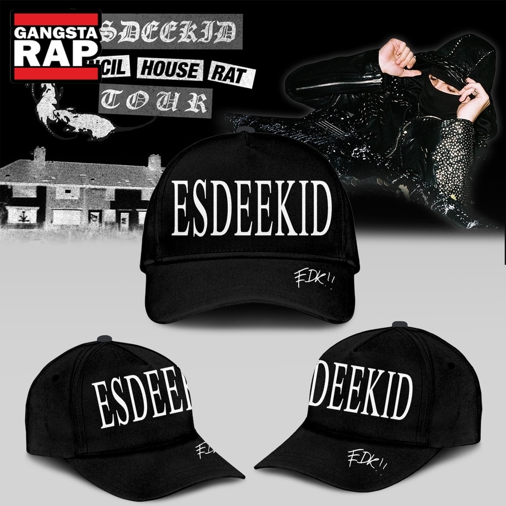 EsDeeKid Council House Rat Tour 2026 Classic Cap , Trendy Music Baseball Cap Esdeekid Council House Rat Tour 2026 Classic Cap